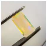 ETHIOPIAN OPAL - 0.85ct. Rectangular step cut