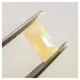 ETHIOPIAN OPAL - 0.85ct. Rectangular step cut
