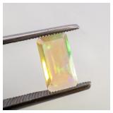 ETHIOPIAN OPAL - 0.85ct. Rectangular step cut
