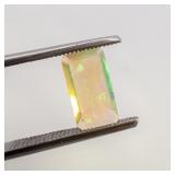 ETHIOPIAN OPAL - 0.85ct. Rectangular step cut
