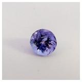 TANZANITE - 0.56ct. Round brilliant cut