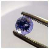 TANZANITE - 0.56ct. Round brilliant cut