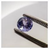TANZANITE - 0.56ct. Round brilliant cut