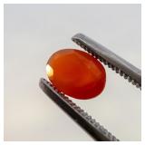 FIRE OPAL - 0.71ct. Orange Oval brilliant cut