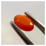 FIRE OPAL - 0.71ct. Orange Oval brilliant cut