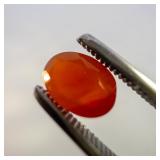 FIRE OPAL - 0.71ct. Orange Oval brilliant cut