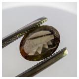 ANDALUSITE - 1.22ct. Oval brilliant cut