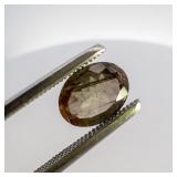 ANDALUSITE - 1.22ct. Oval brilliant cut