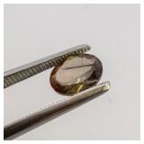 ANDALUSITE - 1.22ct. Oval brilliant cut