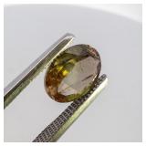 ANDALUSITE - 1.22ct. Oval brilliant cut