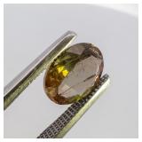 ANDALUSITE - 1.22ct. Oval brilliant cut