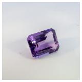 AMETHYST - 3.31ct. Emerald cut