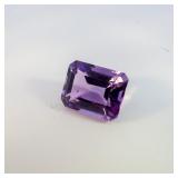 AMETHYST - 3.31ct. Emerald cut