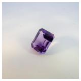 AMETHYST - 3.31ct. Emerald cut
