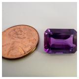 AMETHYST - 3.31ct. Emerald cut