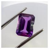 AMETHYST - 3.31ct. Emerald cut