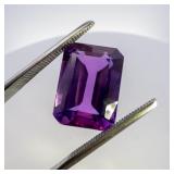 AMETHYST - 3.31ct. Emerald cut