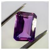 AMETHYST - 3.31ct. Emerald cut