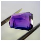 AMETHYST - 3.31ct. Emerald cut