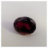 GARNET - 2.35ct. Oval brilliant cut