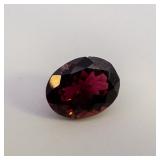 GARNET - 2.35ct. Oval brilliant cut