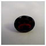GARNET - 5.1ct. Oval brilliant cut