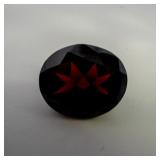 GARNET - 5.1ct. Oval brilliant cut