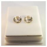 Pair of LABRODORITE - 3.54ct. Round brilliant cut