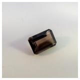 SMOKY QUARTZ - 0.88ct. Emerald cut