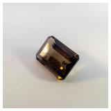SMOKY QUARTZ - 0.88ct. Emerald cut