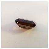 SMOKY QUARTZ - 0.88ct. Emerald cut
