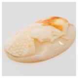 Large SHELL CAMEO - Oval Phrygian Warrior