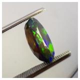 "SMOKED" ETHIOPIAN OPAL - 2.72ct. Oval brilliant cut