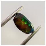 "SMOKED" ETHIOPIAN OPAL - 2.72ct. Oval brilliant cut