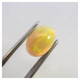 ETHIOPIAN OPAL - 3.39ct. Oval cabochon cut