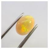 ETHIOPIAN OPAL - 3.39ct. Oval cabochon cut