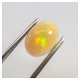 ETHIOPIAN OPAL - 3.39ct. Oval cabochon cut