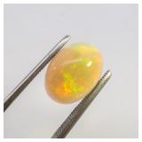 ETHIOPIAN OPAL - 3.39ct. Oval cabochon cut