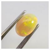 ETHIOPIAN OPAL - 3.39ct. Oval cabochon cut