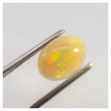 ETHIOPIAN OPAL - 3.39ct. Oval cabochon cut