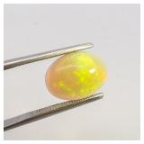 ETHIOPIAN OPAL - 3.39ct. Oval cabochon cut