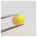 ETHIOPIAN OPAL - 3.39ct. Oval cabochon cut