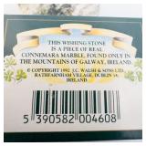 "IRISH WISHING STONE" - ***White, Green and Gray CONNEMARA Marble*** Galway, Ireland.