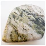 "IRISH WISHING STONE" - ***White, Green and Gray CONNEMARA Marble*** Galway, Ireland.