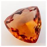 ***Large*** CITRINE - 13.1ct. Orange Trillion cut