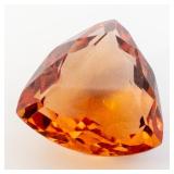 ***Large*** CITRINE - 13.1ct. Orange Trillion cut