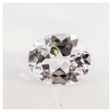 WHITE SAPPHIRE - 6.14ct. Oval brilliant cut