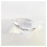WHITE SAPPHIRE - 6.14ct. Oval brilliant cut