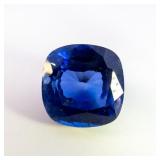 ***Large*** LAB GROWN BLUE SAPPHIRE - 10ct. Square cushion cut
