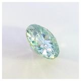 TEAL MOISSANITE - 8.5mm Round brilliant cut